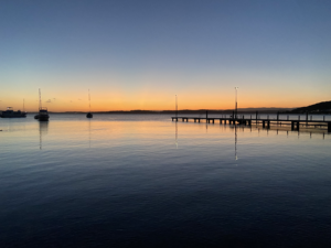 Lake Macquarie sunset at Belmont