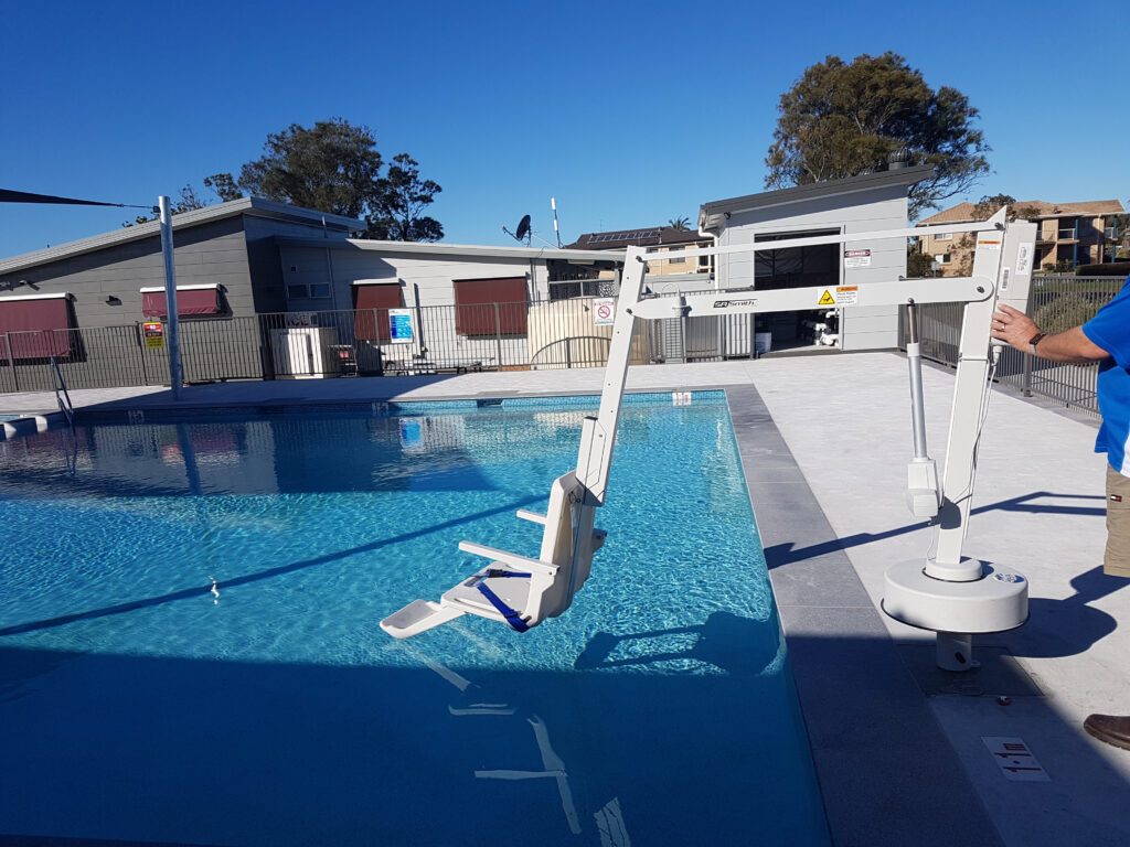 Belmont Lakeside Holiday Pool Hoist Accessible