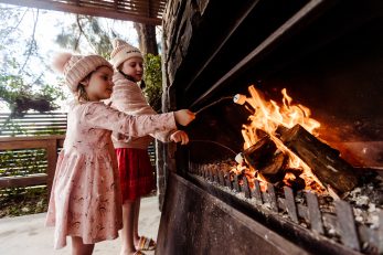 Blacksmiths Beachside Holiday Park Fire place