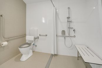 Swansea Lakeside Holiday Park Inclusive Safari Tent Bathroom accessible
