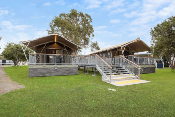 Swansea Lakeside Holiday Park Inclusive Safari Tents accessible