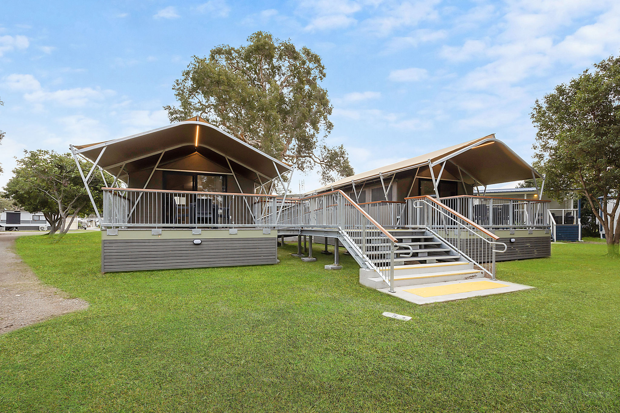 Swansea Lakeside Holiday Park Inclusive Safari Tents accessible