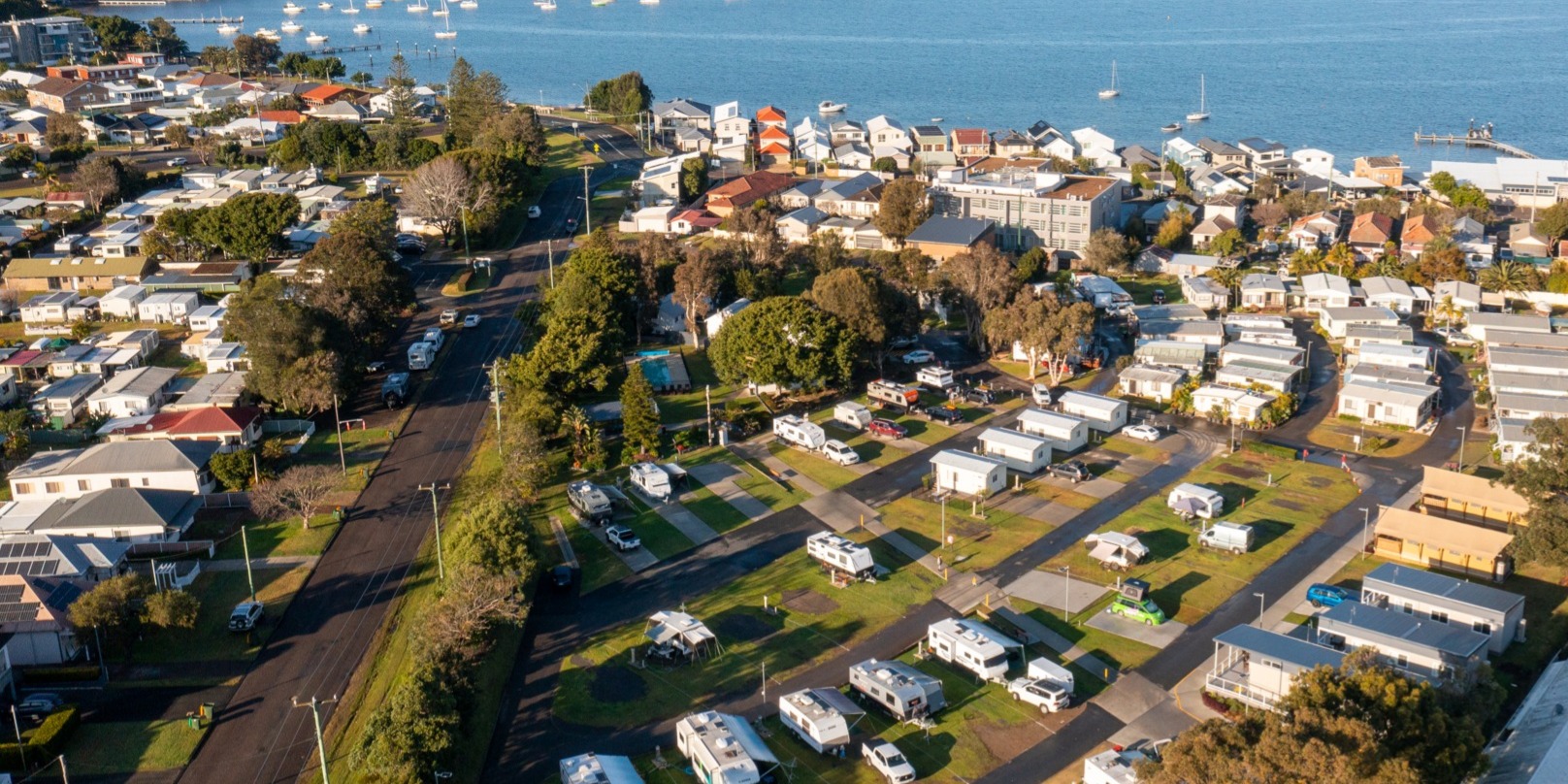 Sails Holiday Park Aerial View