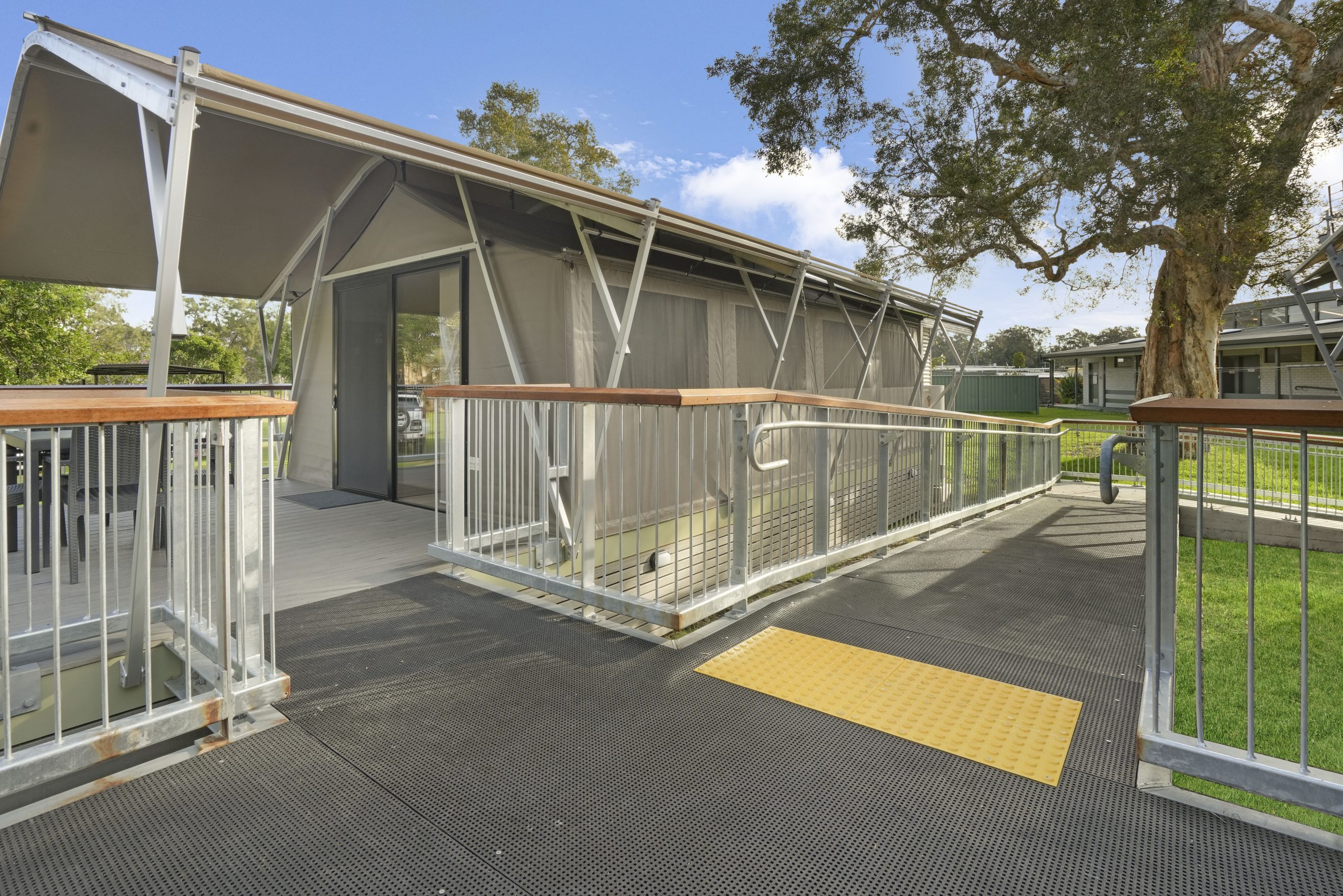 Swansea Lakeside Holiday Park Inclusive Safari Tent accessible