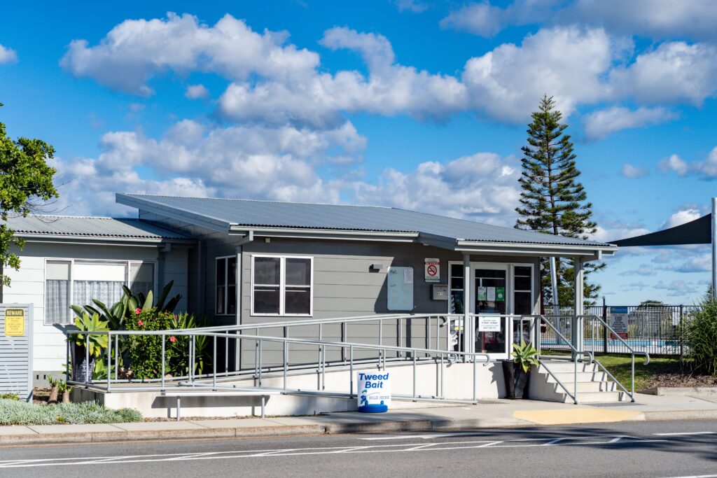 Belmont Lakeside Holiday Park reception office