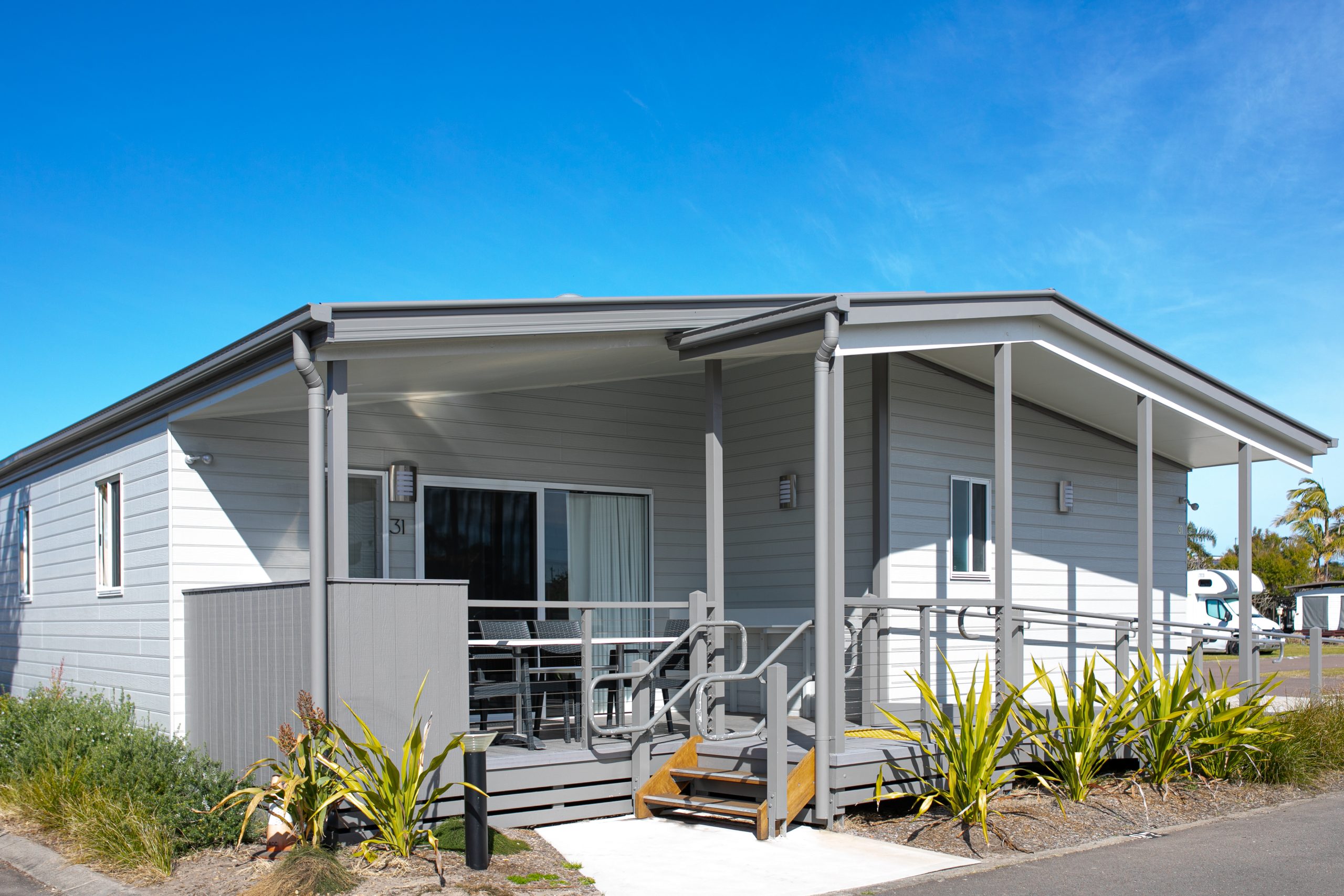 Image of accessible villa at Blacksmiths Beachside Holiday Park