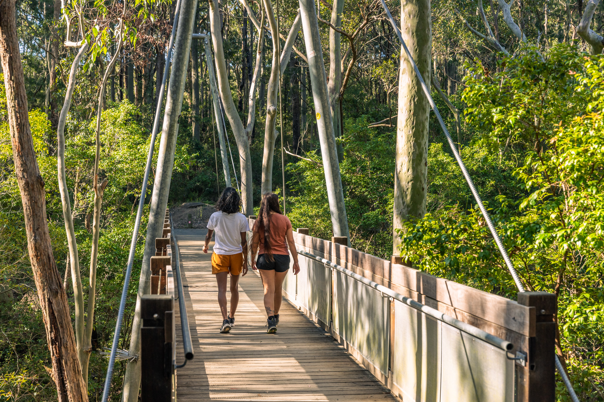 Glenrock walking across the bridge