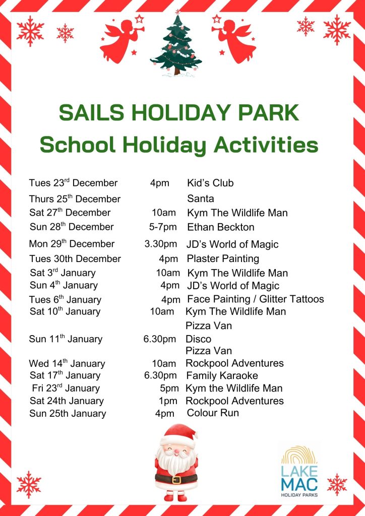 Swansea Lakeside Holiday Park Christmas Activities 2025